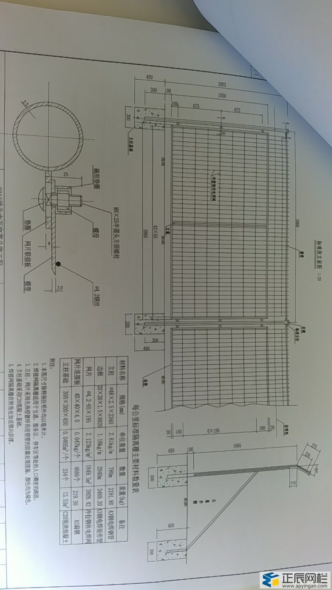 高速公路護欄網圖紙圖片